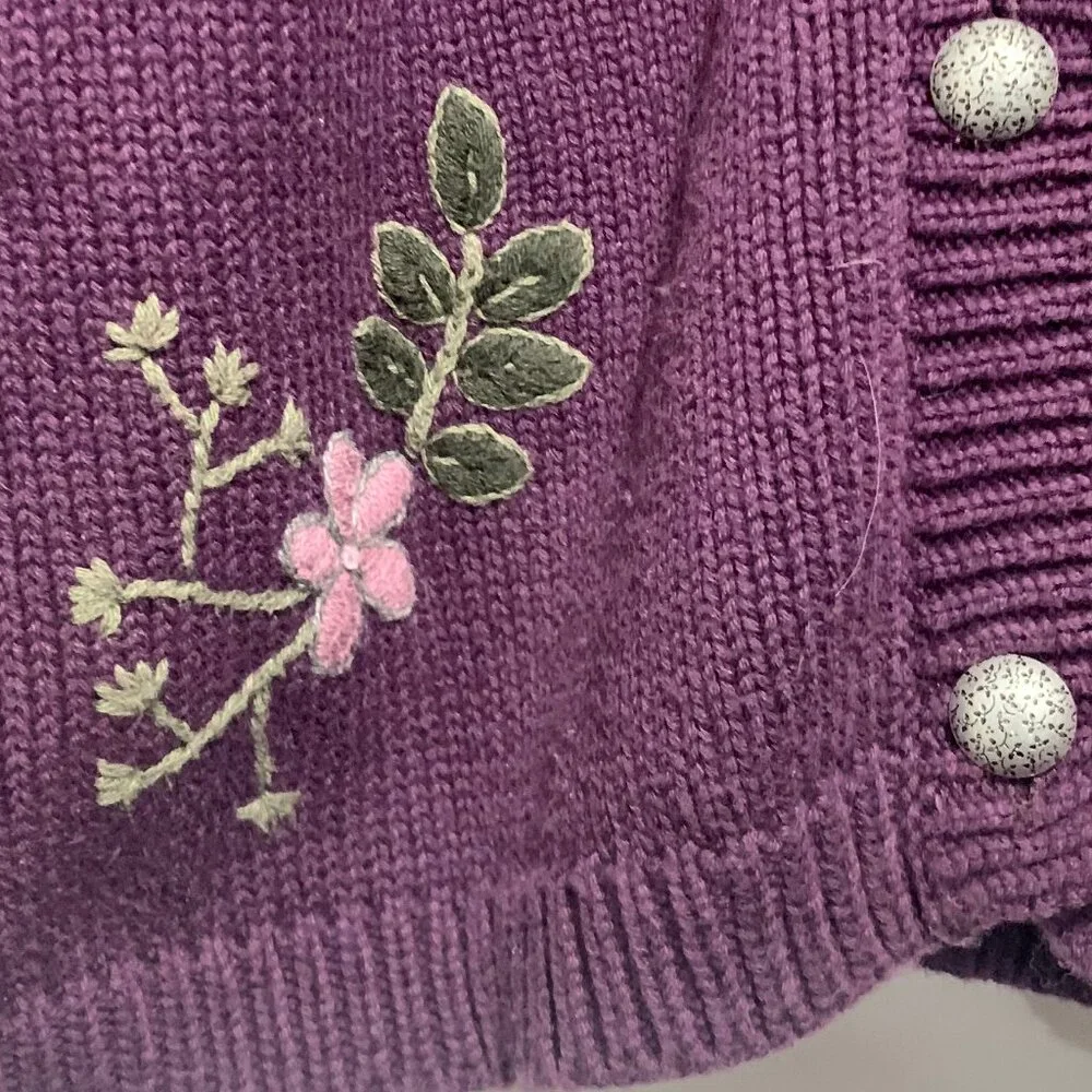 VINTAGE NORTHERN REFLECTIONS EMBROIDERED SWEATER CARDIGANS SIZE L - Picture 8 of 11